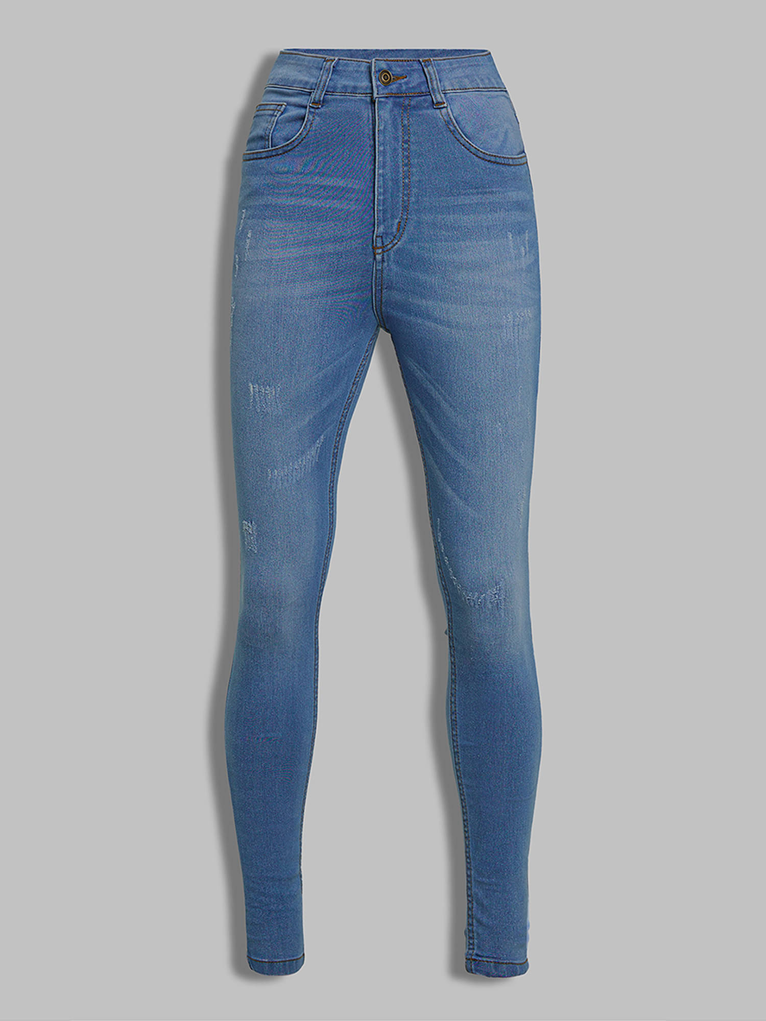     			Miss Chase Women's Skinny Fit High-Rise Jeans ( Blue )