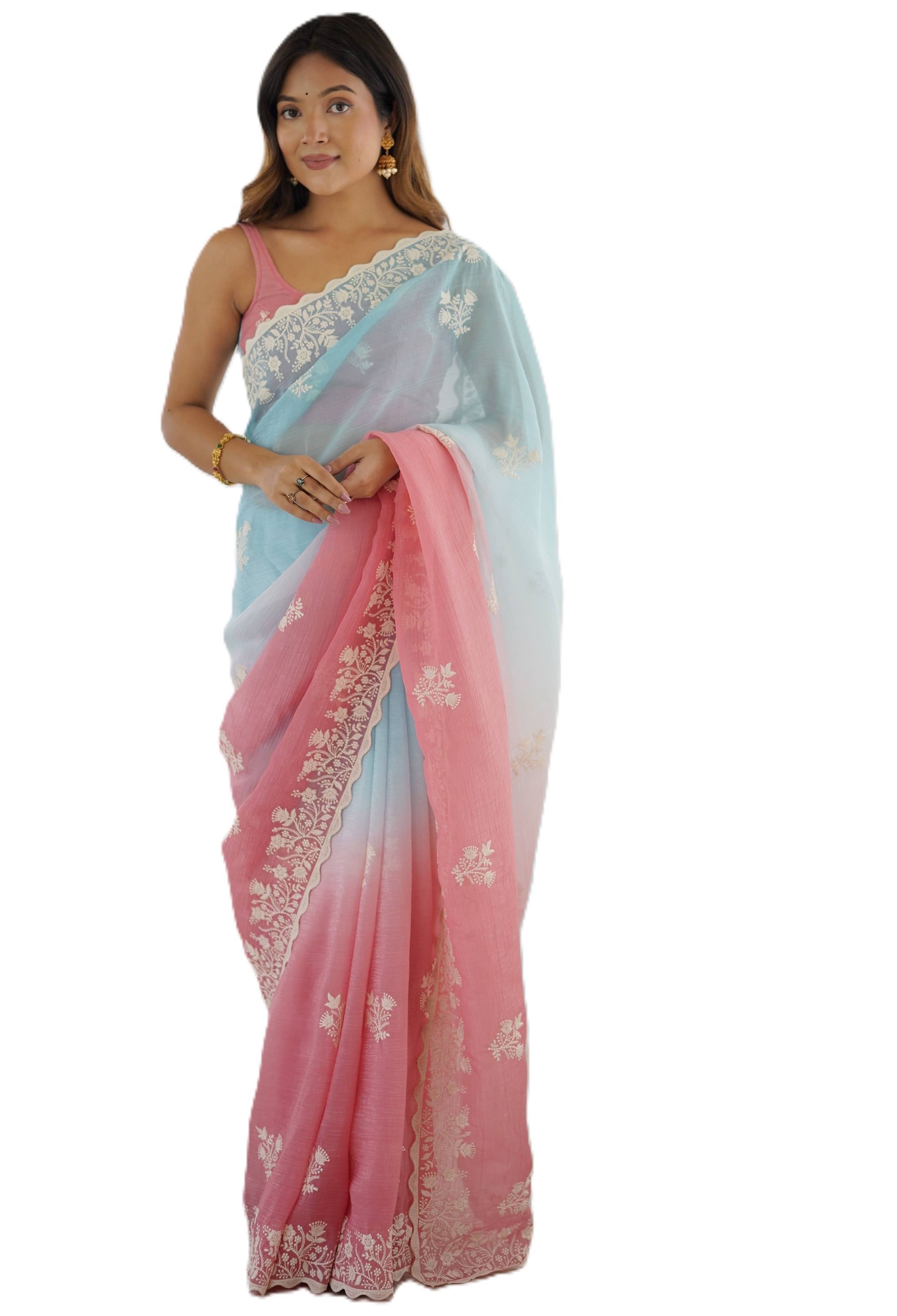 PANZORA Silk Solid Regular Saree With Unstitched Blouse Piece ( Multicolor 1 ) PANZORA Silk Solid Regular Saree With Unstitched Blouse Piece ( Multicolor 1 )