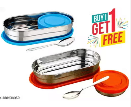     			Shree Enterprise Aluminium Lunch Box 1 - Container ( Pack of 2 )