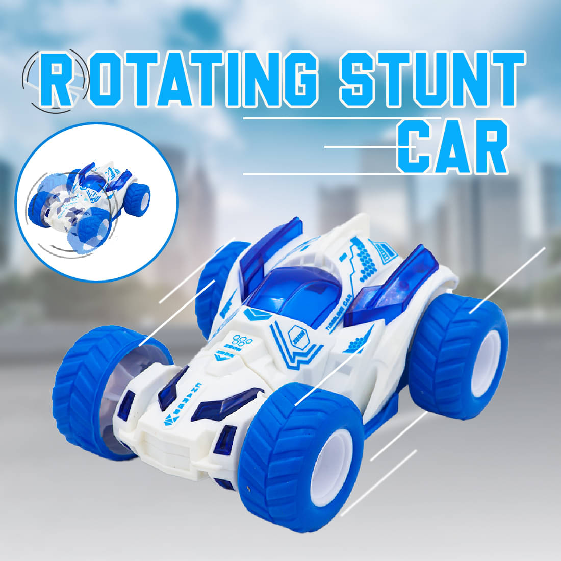     			ToyBharat Rotating Stunt Car Gift Toy | Made in India Toy | Toy & Game for Kids| Any Colour