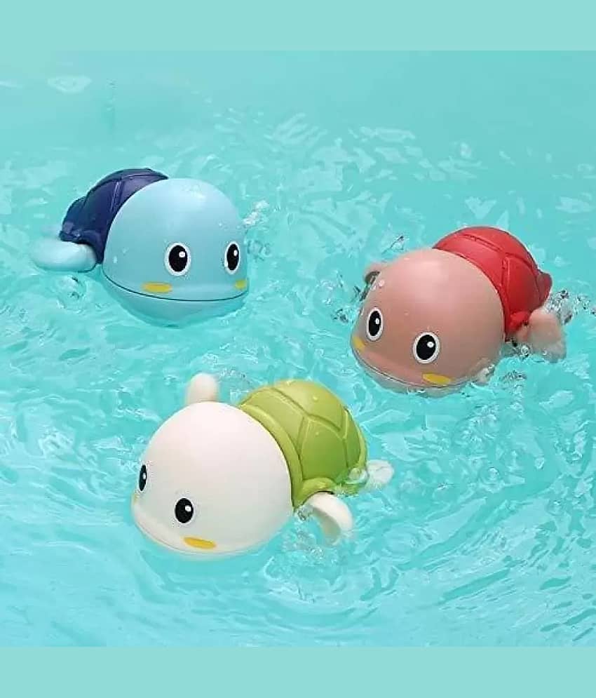 WISHKEY Swimming Turtle Bath Toy for Babies, Floating Toys for