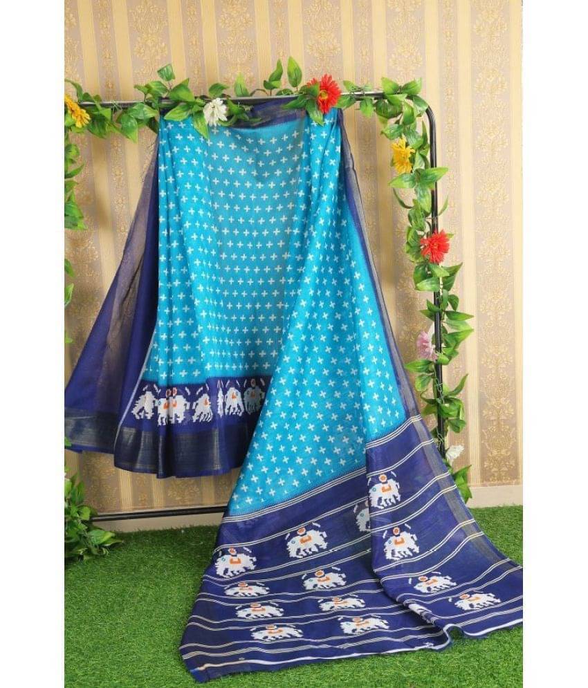     			varutex Cotton Silk Applique Regular Saree With Unstitched Blouse Piece ( Mustard )