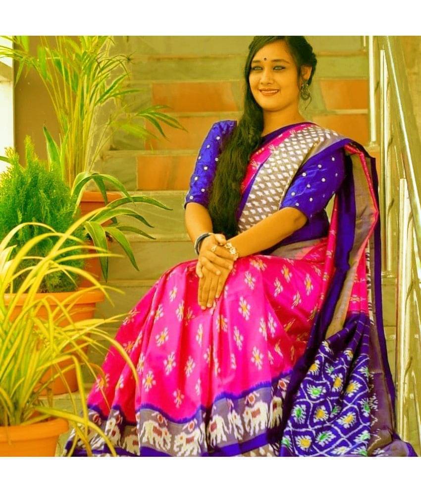     			varutex Cotton Silk Applique Regular Saree With Unstitched Blouse Piece ( Green )