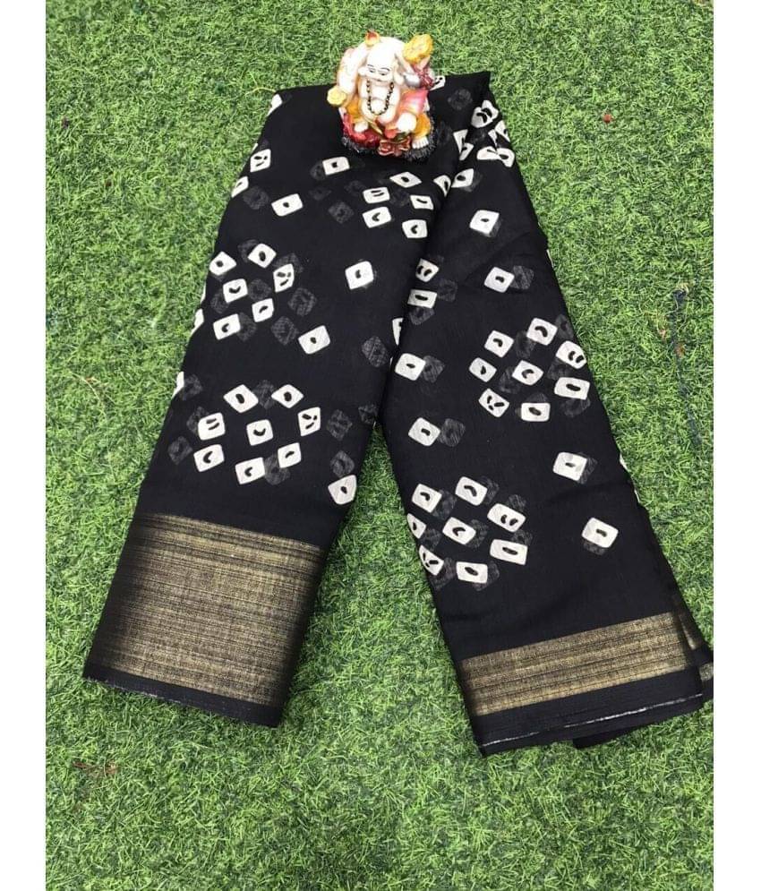 varutex Cotton Silk Solid Regular Saree With Unstitched Blouse Piece ( Black ) varutex Cotton Silk Solid Regular Saree With Unstitched Blouse Piece ( Black )