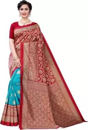 varutex Cotton Silk Woven Regular Saree With Unstitched Blouse Piece ( Rama ) varutex Cotton Silk Woven Regular Saree With Unstitched Blouse Piece ( Rama )