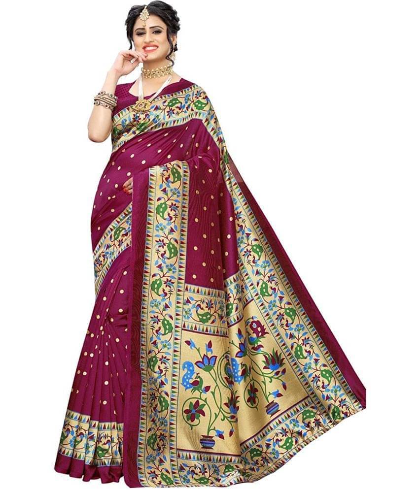 varutex Cotton Silk Woven Regular Saree With Unstitched Blouse Piece ( Wine ) varutex Cotton Silk Woven Regular Saree With Unstitched Blouse Piece ( Wine )