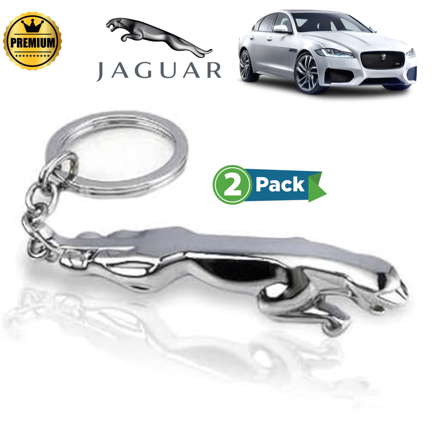     			AKSMIT Silver Men's Regular Keychain ( Pack of 2 )