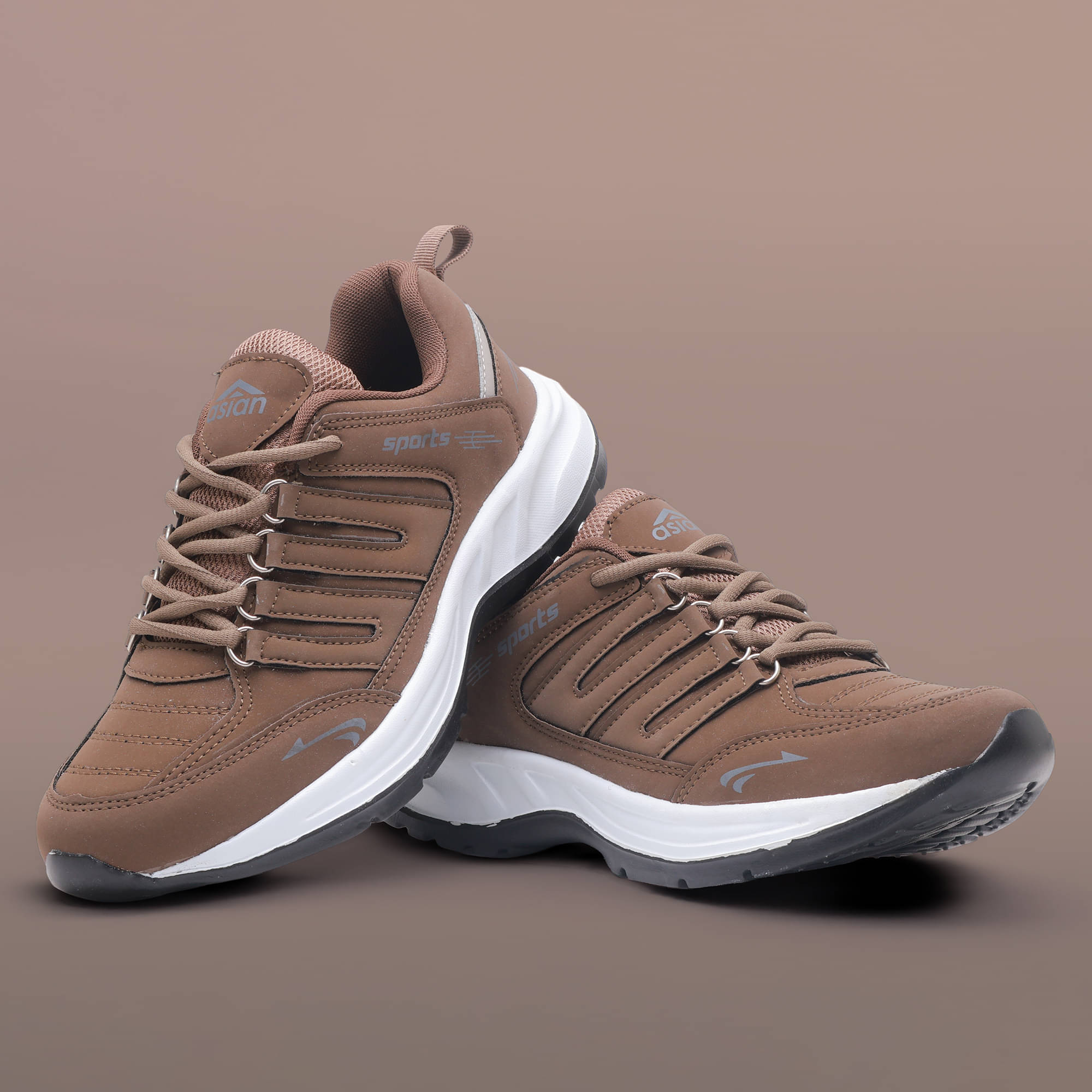 ASIAN COSCO-21 Brown Men's Sports Running Shoes ASIAN COSCO-21 Brown Men's Sports Running Shoes