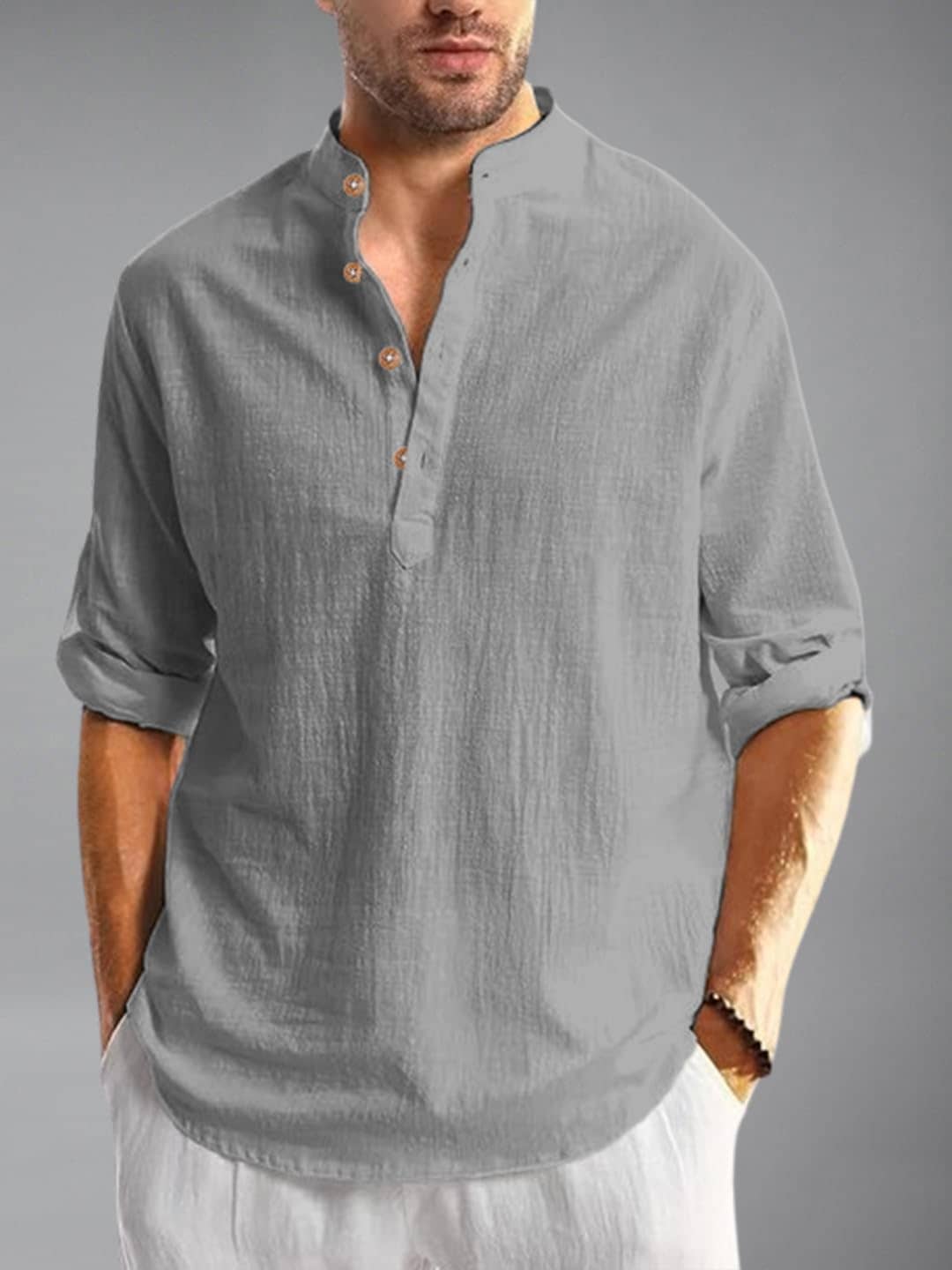 Apektra White Cotton Blend Men's Shirt Style Kurta ( Pack of 1 ) - Kurtas & Kurta Sets | Buy online on ZillyBuy