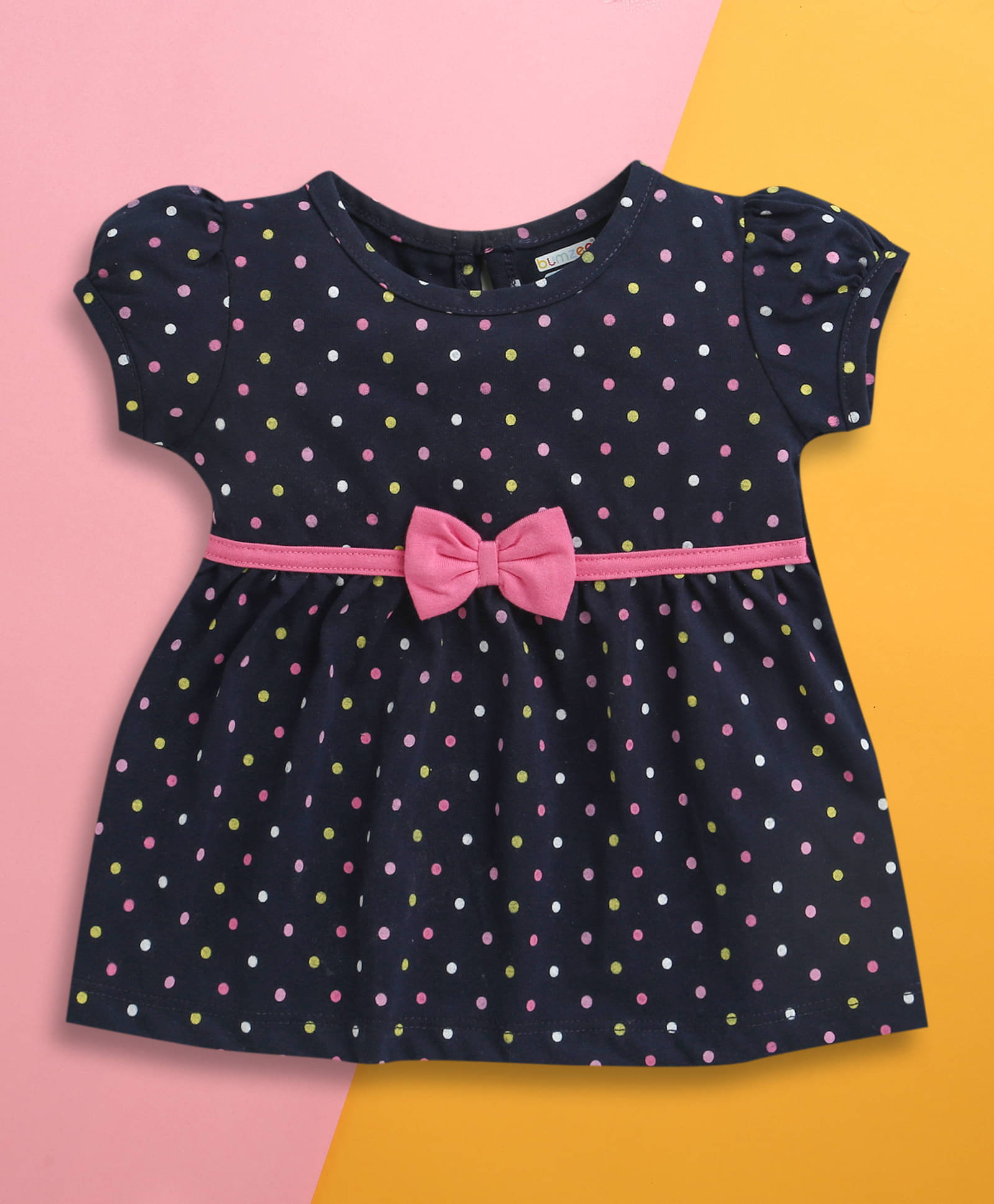     			BUMZEE Pack of 1 Baby Girls Cotton Dress ( Navy )