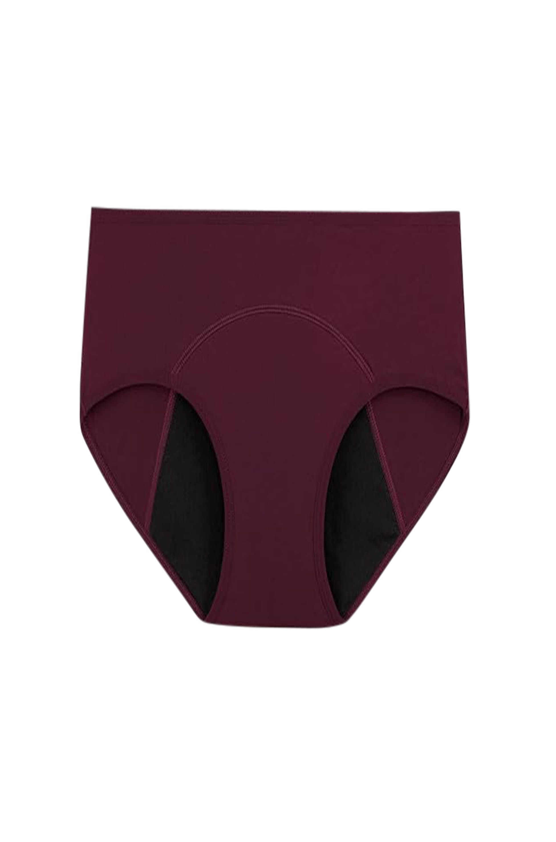     			Bebron Cotton Lycra Period Panty ( Maroon , Pack of 1 )