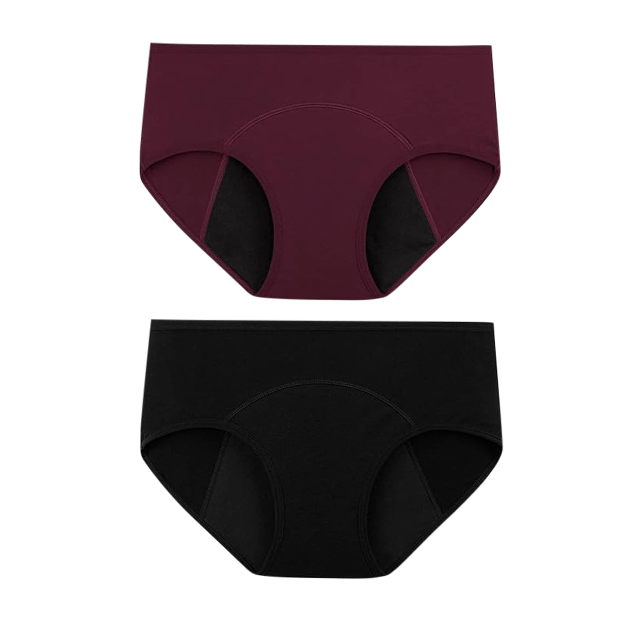 Bebron Cotton Lycra Period Panty ( Multicolor1 , Pack of 2 )