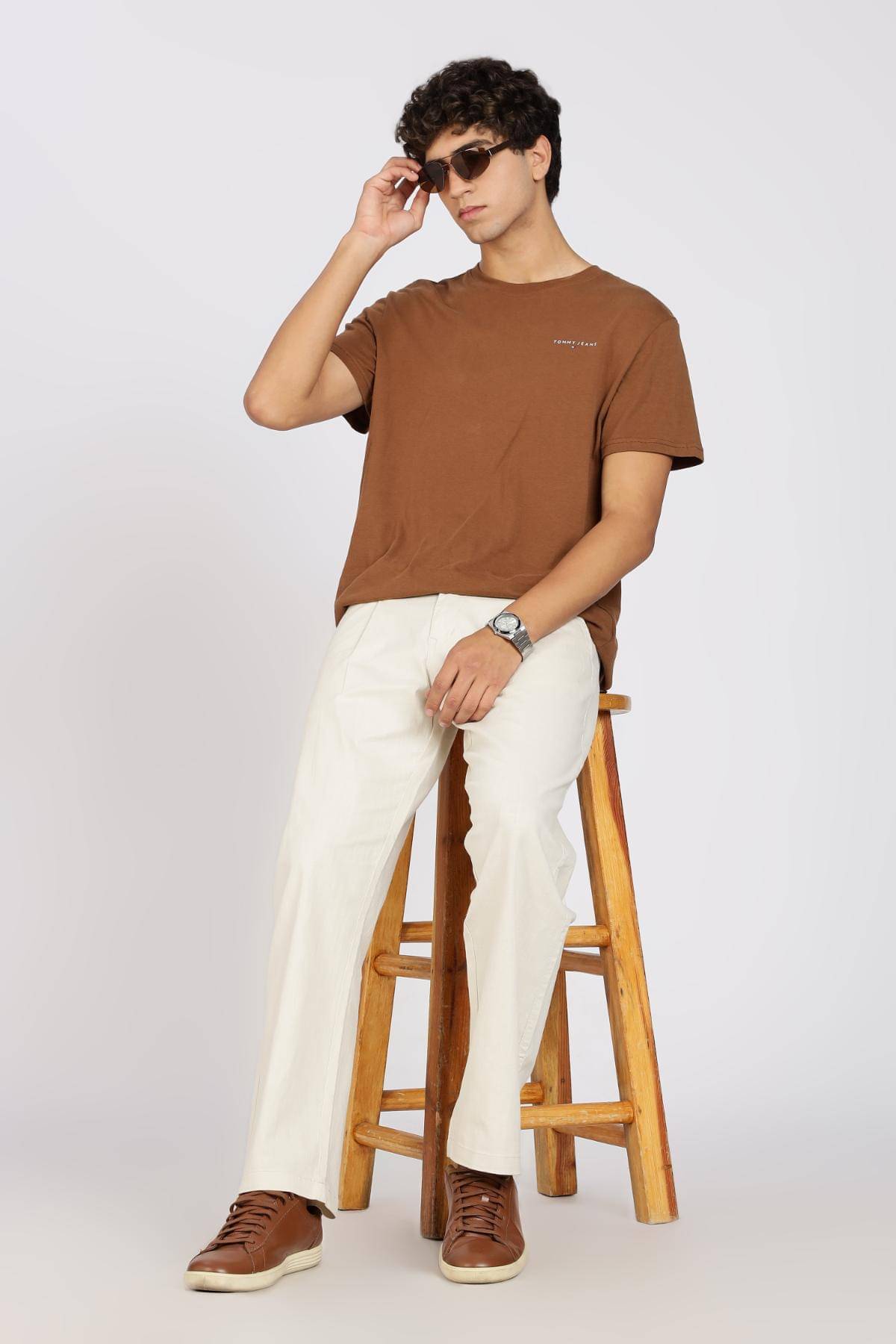     			COLOR HUNT Regular Men's Trouser - White ( Pack of 1 )