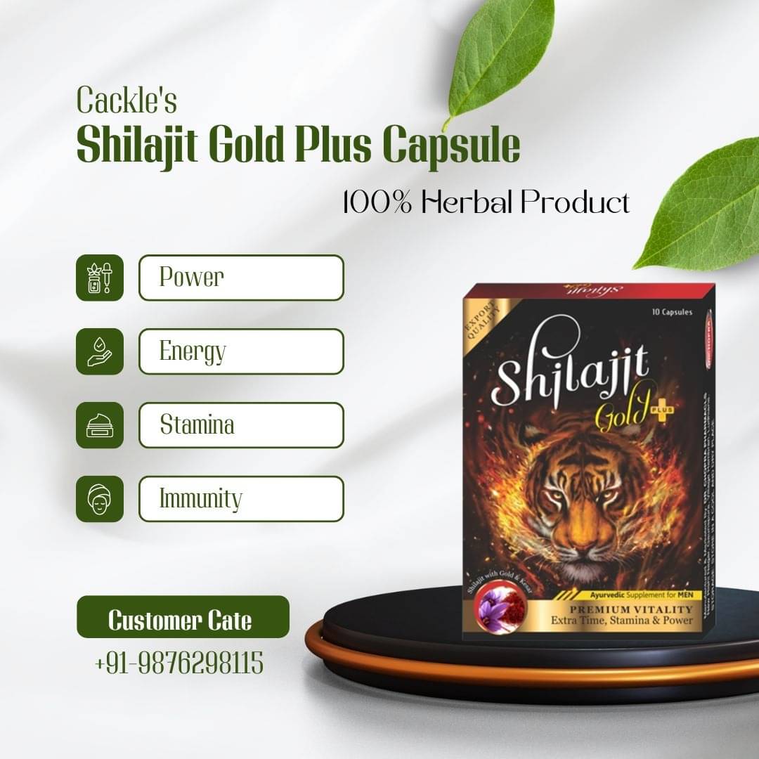 Cackle's Original Shilajit Gold Plus Capcule 10 no.s     			Cackle's Original Shilajit Gold Plus Capcule 10 no.s