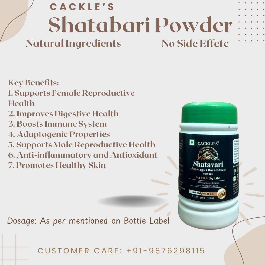     			Cackle's Shatavari Powder- 80gm (Pack of 3)