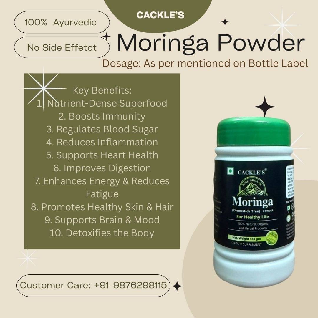     			Cackle's Moringa Powder- 80gm (Pack of 3)