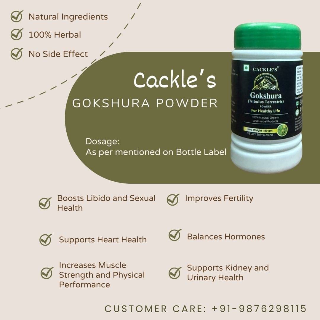     			Cackle's Gokshura Powder- 80gm (Pack of 3)