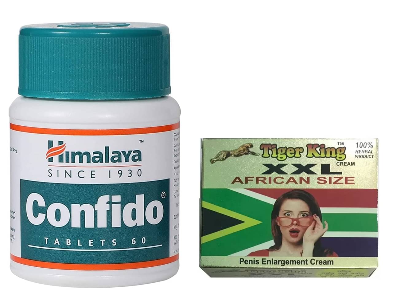    			Ayurvedic Himalaya Confido Tablet 60no.s & Tiger King Cream 25gm Combo Pack For Men