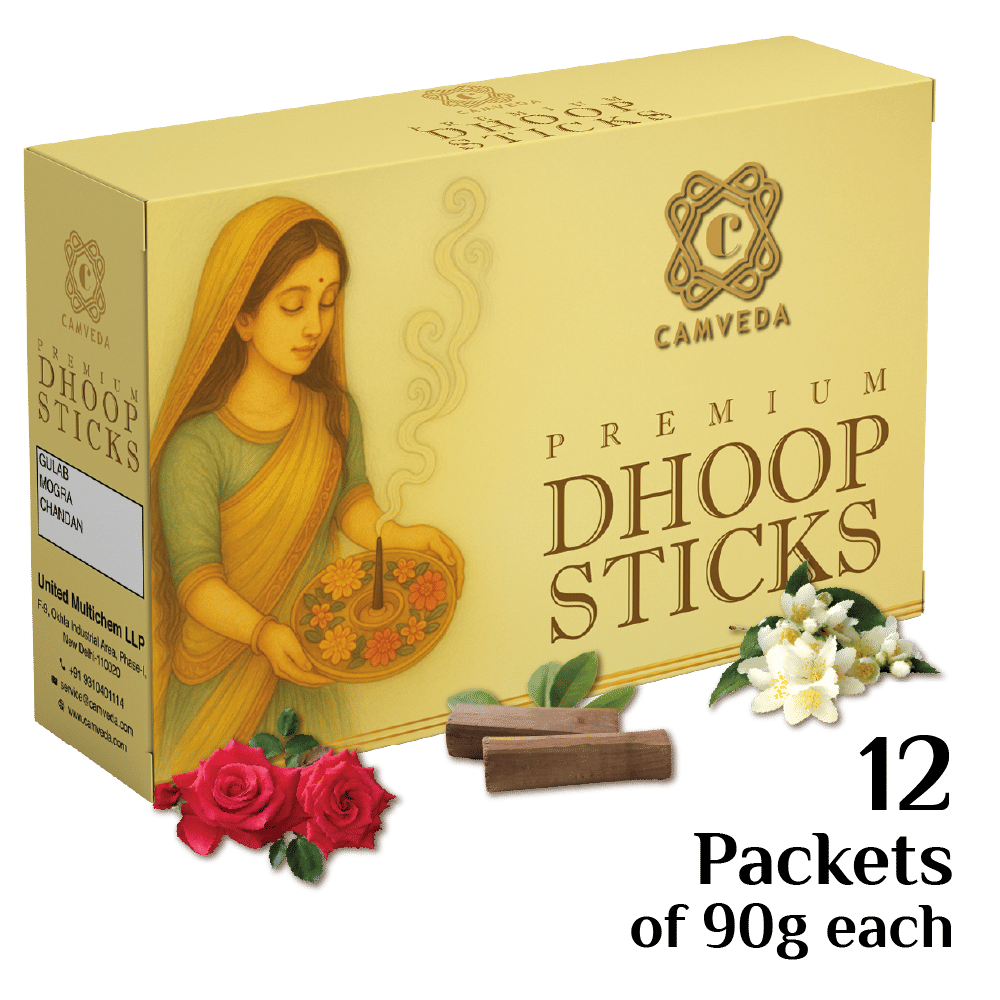     			Camveda Incense Dhoop Sticks Mogra 90 Pieces ( Pack of 12 )