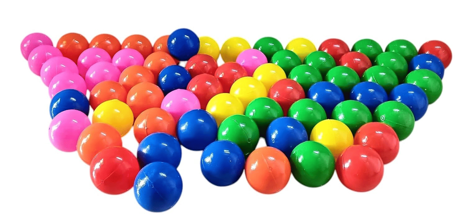     			Collective Stitch 18 Baby Premium Multicolour Balls for Kids Pool Pit_Ocean Ball Without Sharp Edges Soft Balls for Toddler Play Tents & Tunnels Indoor & Outdoor Bath Toy (Multicolor)