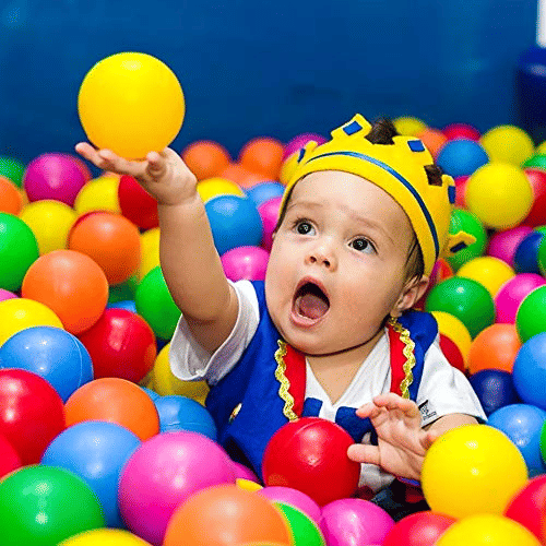     			Collective Stitch 6 Baby Premium Multicolour Balls for Kids Pool Pit_Ocean Ball Without Sharp Edges Soft Balls for Toddler Play Tents & Tunnels Indoor & Outdoor Bath Toy (Multicolor)