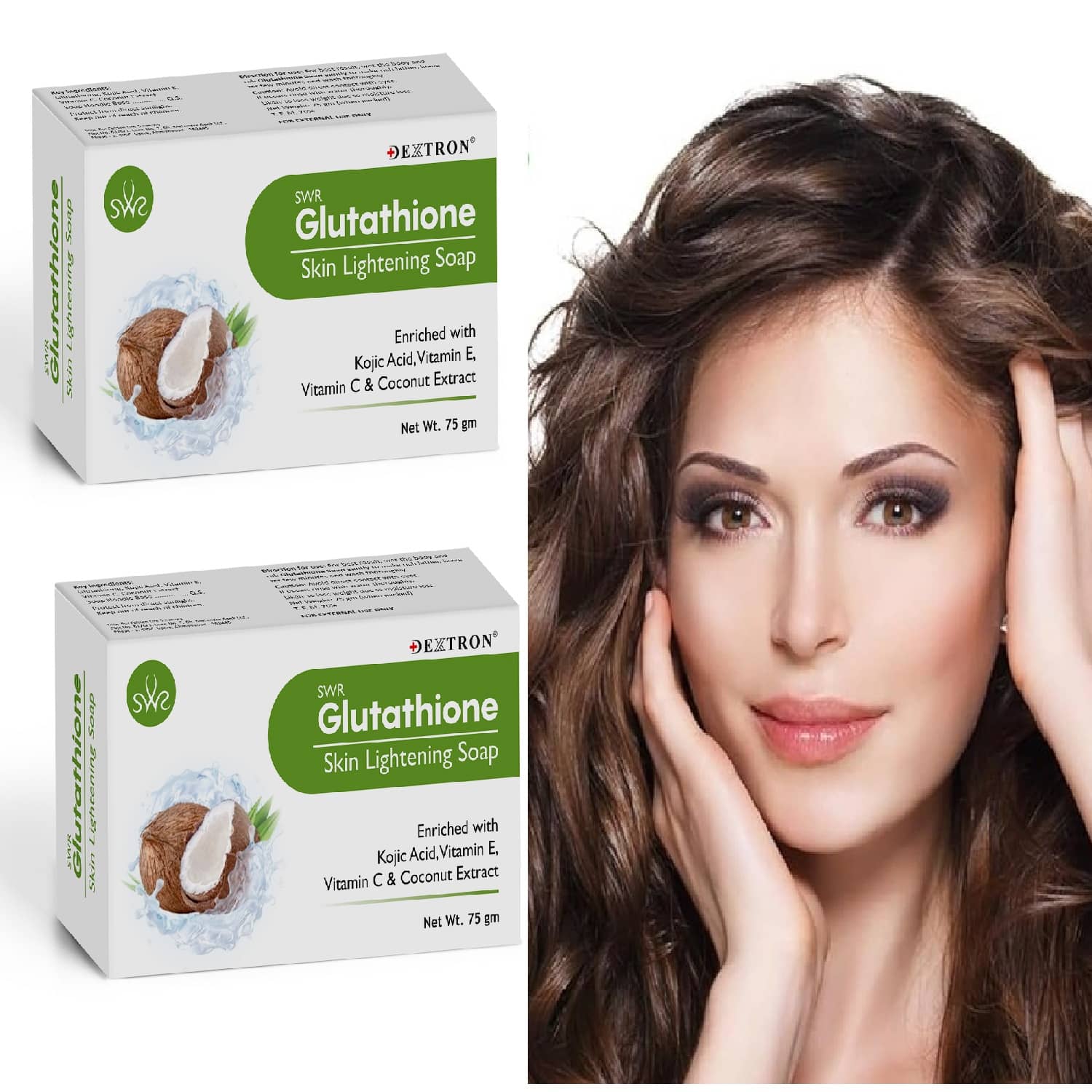 dextron glutathione soap Reveal brighter, smoother & radiant skin with Skin Lightening (75g). Enriched with Glutathione, Kojic Acid, Vitamin C & E, and Aloe Vera to nourish skin, reduce dullness, delay aging DEXTRON Glutathione Skin Brightening Soap