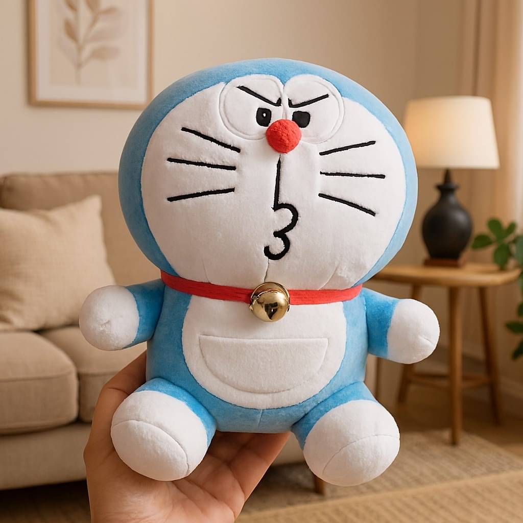     			Doraemon Soft Toy Cute face Expression 22 cm Small Size Animal Stuffed Soft Plush Toy Gift for Girls Boys Kids Baby Pack of 1