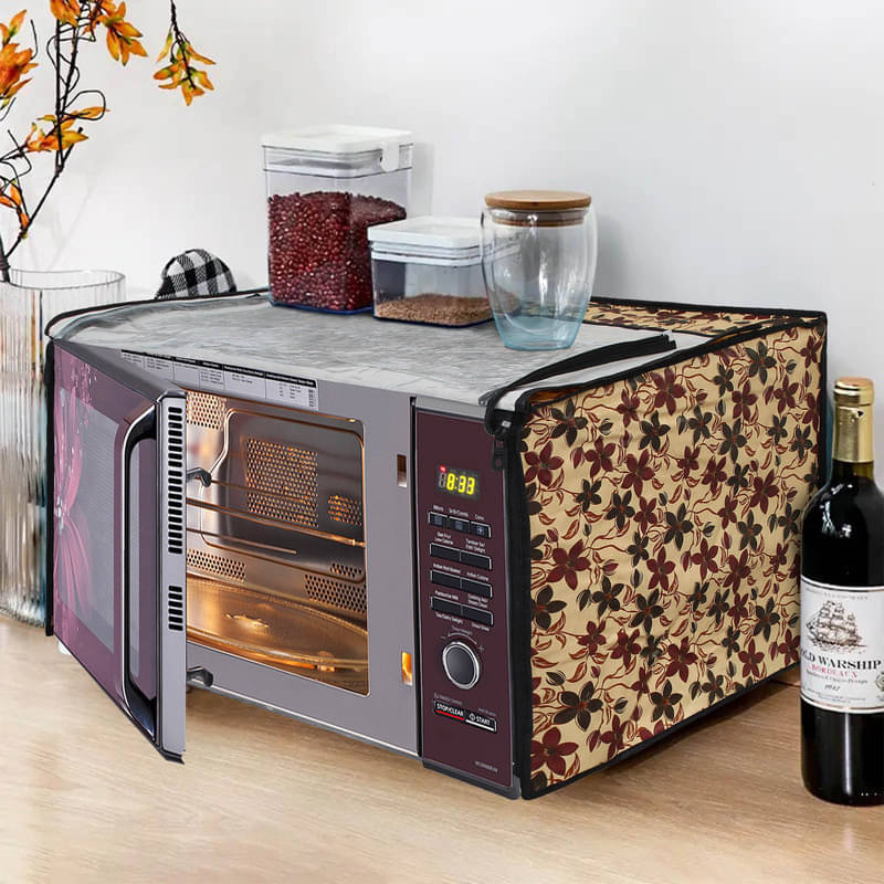 Dream Care Single PVC Beige Microwave Oven Cover - 26-28L     			Dream Care Single PVC Beige Microwave Oven Cover - 26-28L