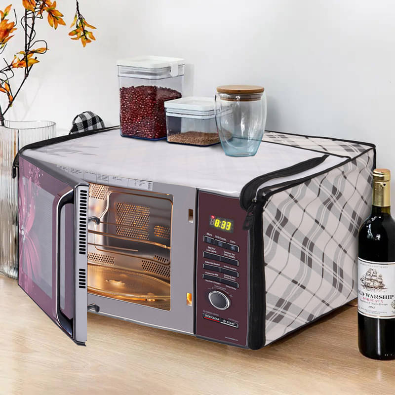 Dream Care Single PVC Black Microwave Oven Cover - 26-28L     			Dream Care Single PVC Black Microwave Oven Cover - 26-28L