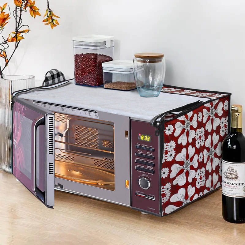 Dream Care Single PVC Brown Microwave Oven Cover - 26-28L     			Dream Care Single PVC Brown Microwave Oven Cover - 26-28L