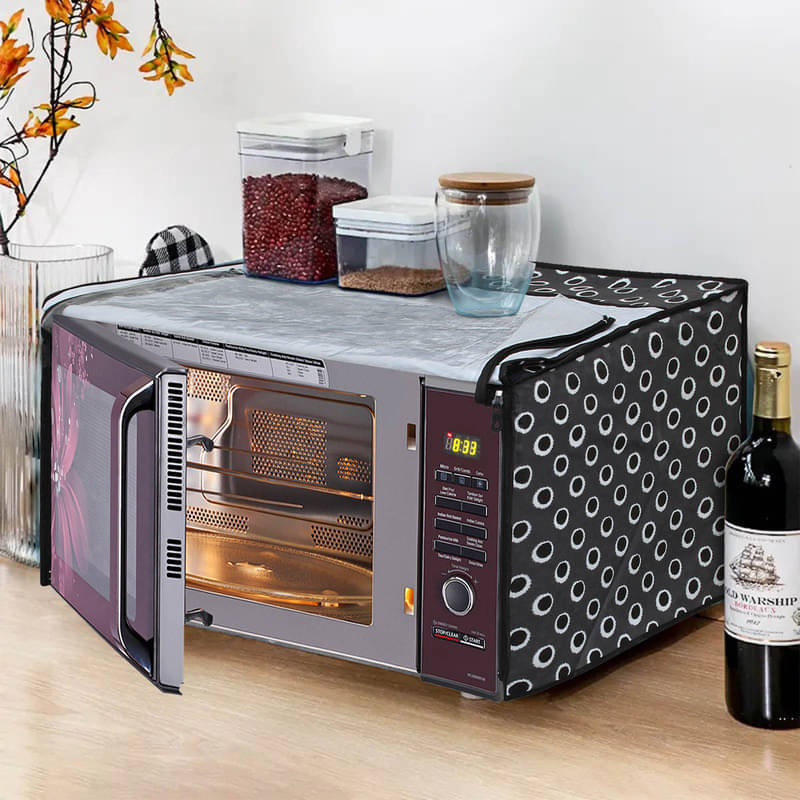 Dream Care Single PVC Gray Microwave Oven Cover - 26-28L     			Dream Care Single PVC Gray Microwave Oven Cover - 26-28L