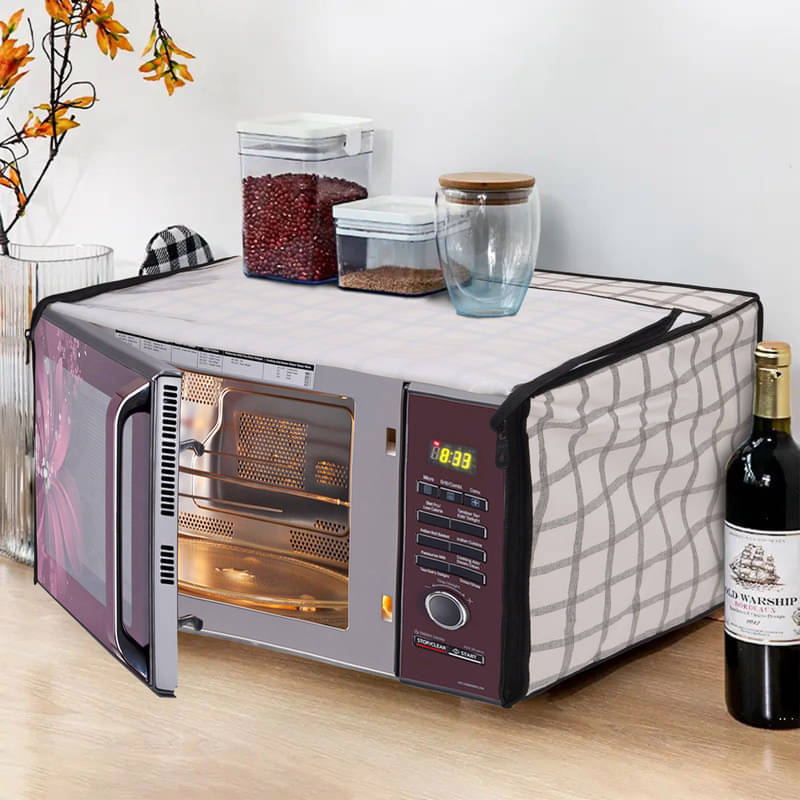     			Dream Care Single PVC Silver Microwave Oven Cover - 23-25L