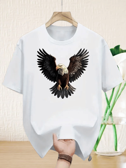 ELBATROSS Men Polyester Regular Fit Printed T-Shirt ( White )     			ELBATROSS Men Polyester Regular Fit Printed T-Shirt ( White )