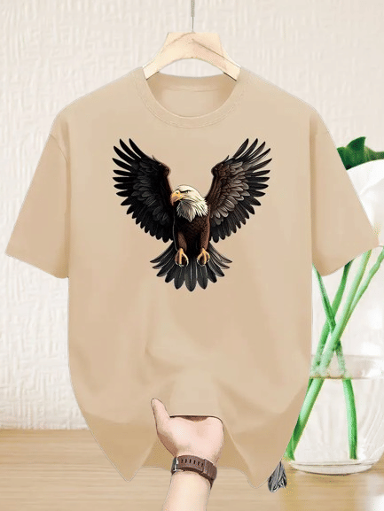     			ELBATROSS Men Polyester Regular Fit Printed T-Shirt ( Beige )
