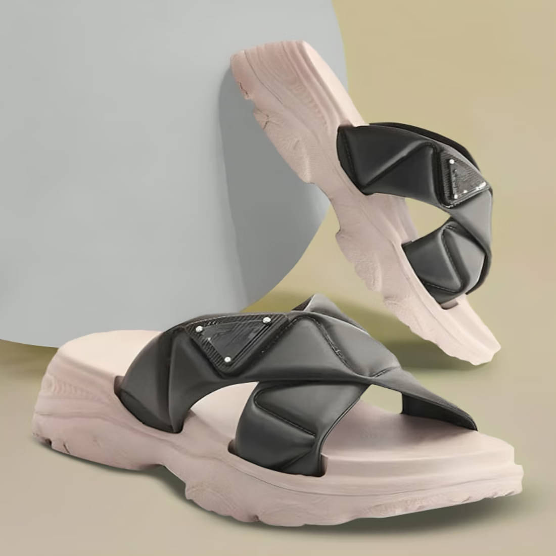     			FUSEOWL Green Women's Slide Flip Flop