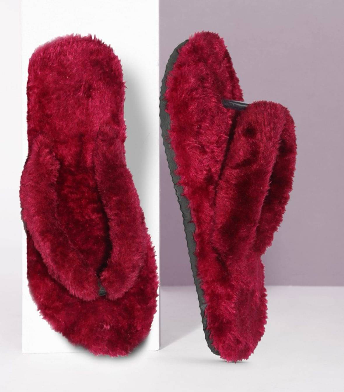     			FUSEOWL Maroon Women's Slipper