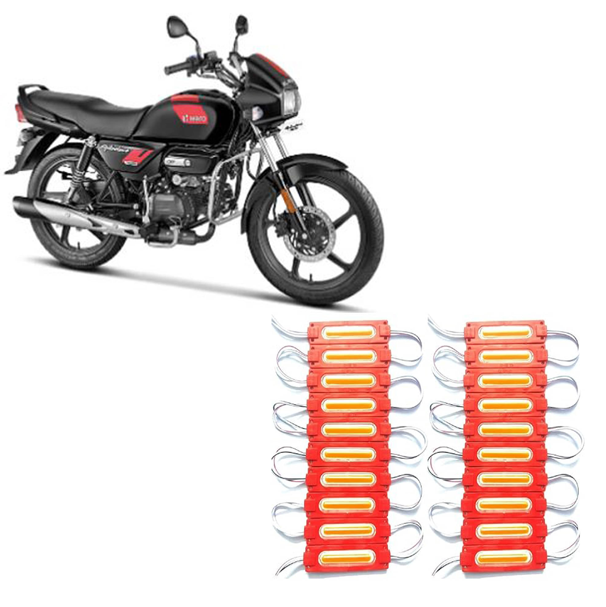 GENRIC 01 Tail Light For All Bike Make ( Pack of 10 ) GENRIC 01 Tail Light For All Bike Make ( Pack of 10 )