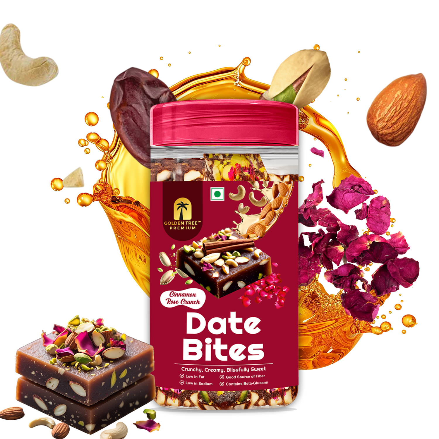     			Golden Tree Cinnamon Crunch Dates Bites 180 gm