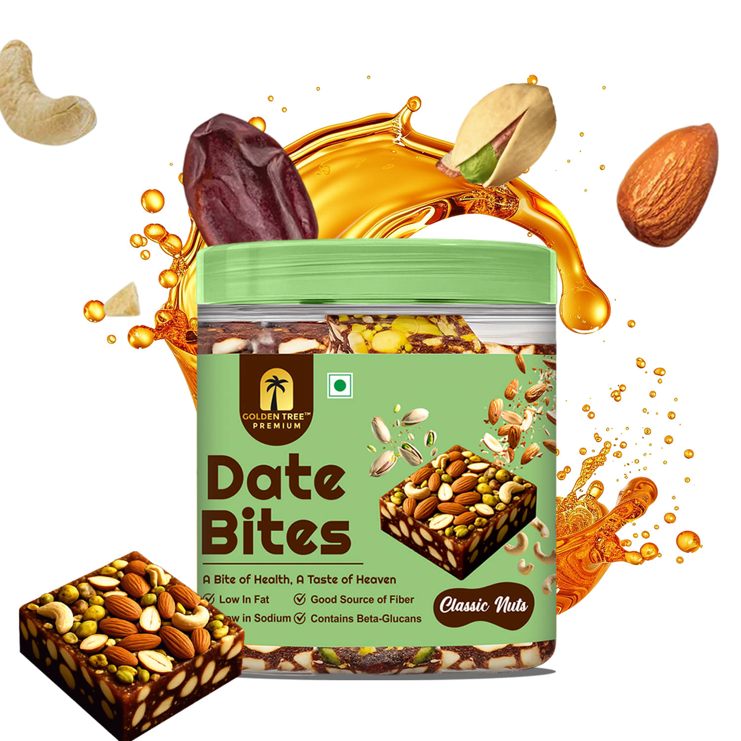     			Golden Tree Classic Nuts Dates Bites 360 gm