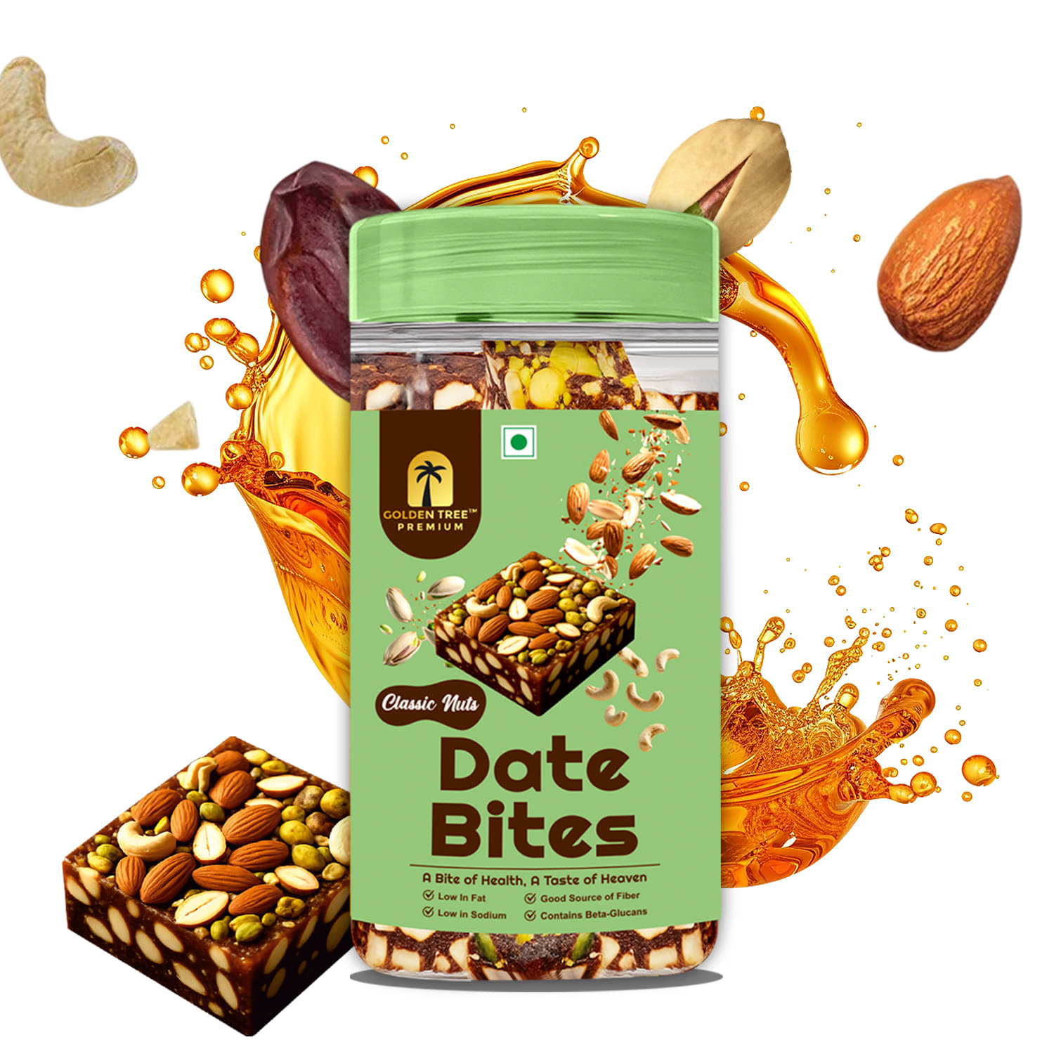     			Golden Tree Classic Nuts Dates Bites 180 gm