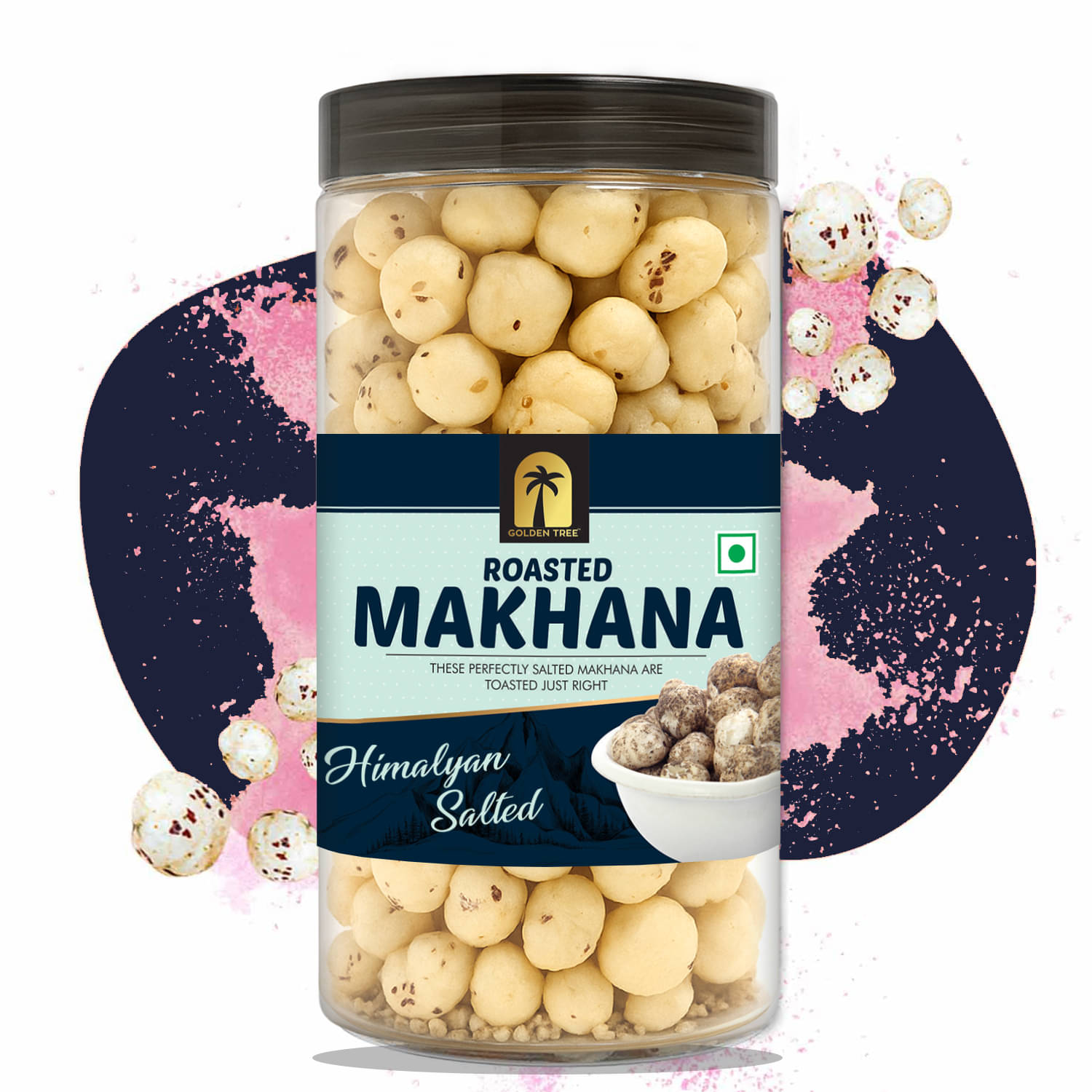     			Golden Tree Lotus Seeds Pop /Gorgon Nut Puffed Kernel (Himalyan Salted Makhana) 100gm