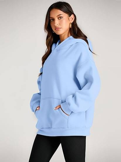     			Greenflair Cotton - Fleece Women's Hooded Sweatshirt ( Blue )
