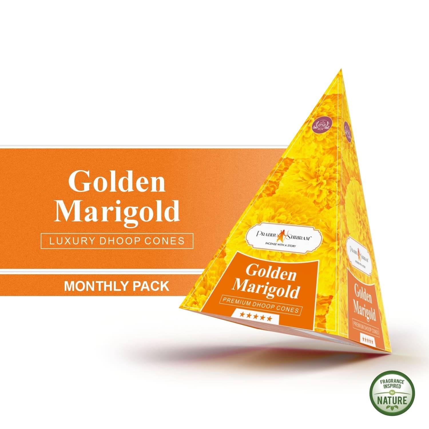     			JPSR Incense Dhoop Cone Marigold 60 gm ( Pack of 1 )