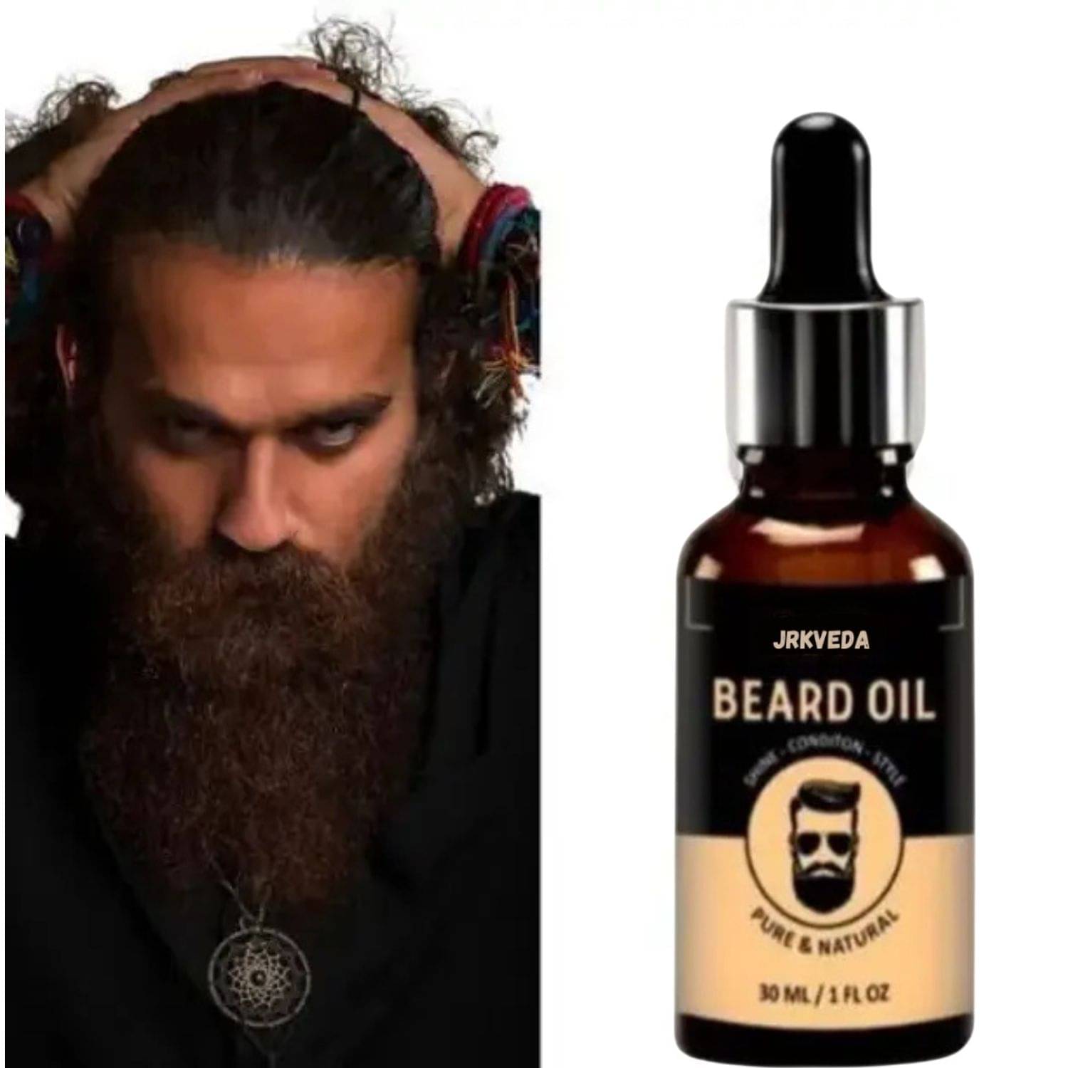 JRKVEDA Vitamin E Promotes Beard Growth Beard Oil 30 ml     			JRKVEDA Vitamin E Promotes Beard Growth Beard Oil 30 ml