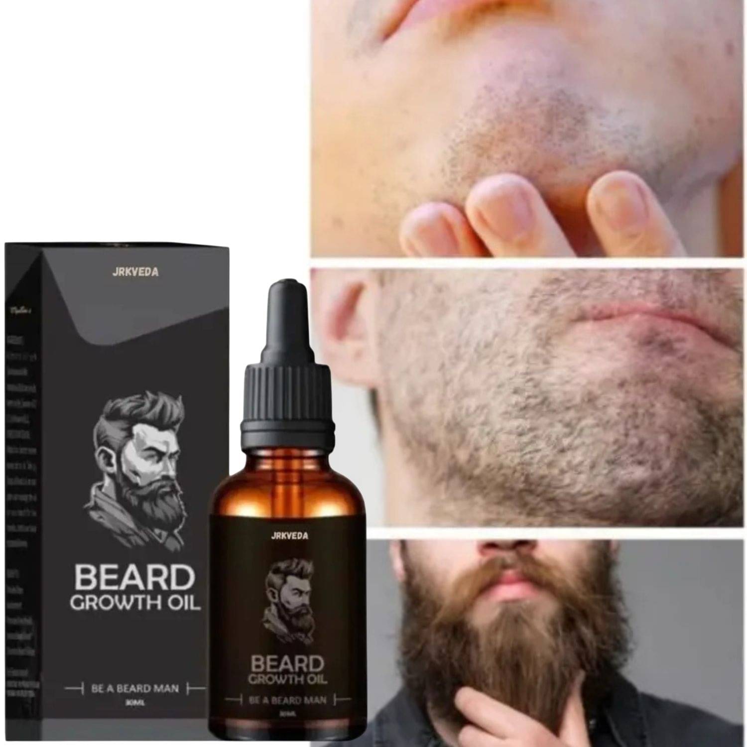 JRKVEDA Vitamin E Promotes Beard Growth Beard Oil 30 ml     			JRKVEDA Vitamin E Promotes Beard Growth Beard Oil 30 ml