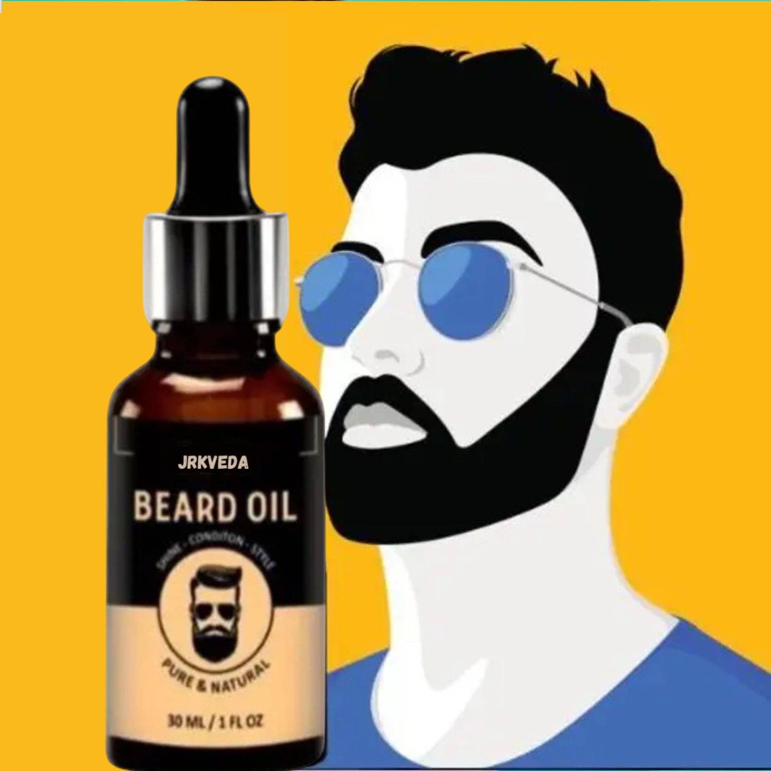     			JRKVEDA Vitamin E Promotes Beard Growth Beard Oil 30 ml
