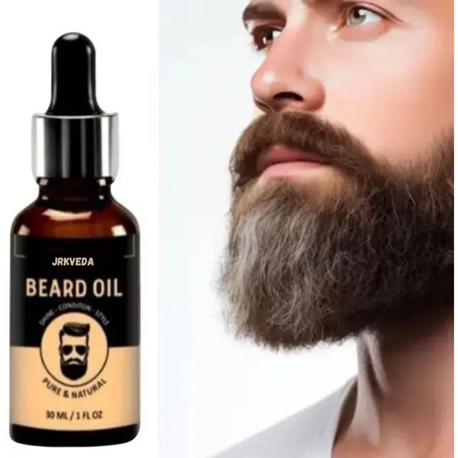 JRKVEDA Vitamin E Promotes Beard Growth Beard Oil 30 ml     			JRKVEDA Vitamin E Promotes Beard Growth Beard Oil 30 ml