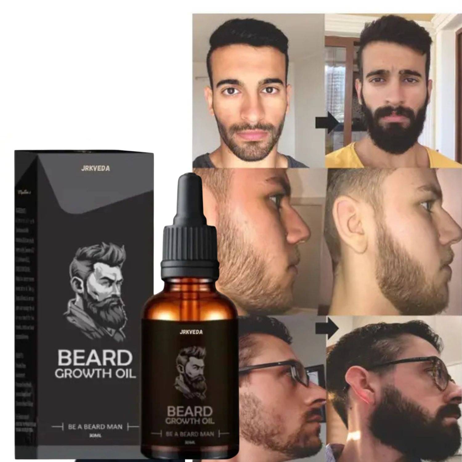 JRKVEDA Vitamin E Promotes Beard Growth Beard Oil 30 ml     			JRKVEDA Vitamin E Promotes Beard Growth Beard Oil 30 ml