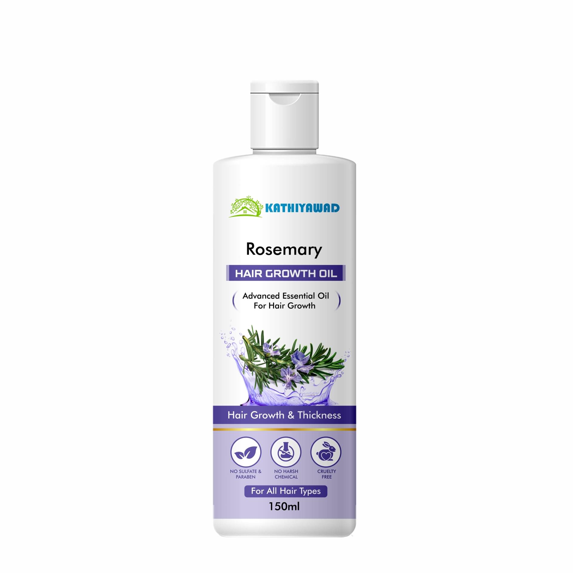     			KATHIYAWAD Anti Dandruff Rosemary Oil 150 ml ( Pack of 1 )