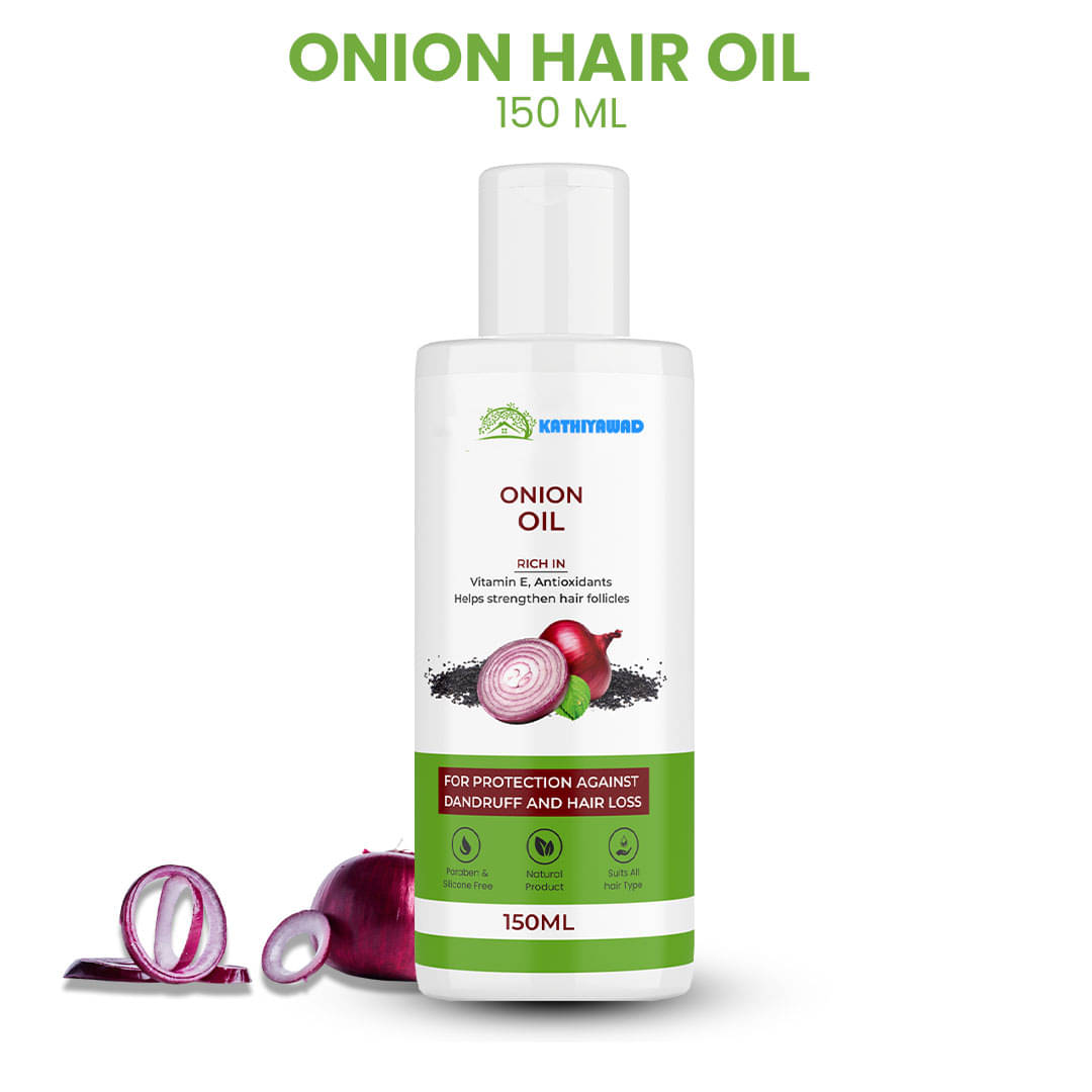 KATHIYAWAD Anti Hair Fall Onion Oil 150 ml ( Pack of 1 )     			KATHIYAWAD Anti Hair Fall Onion Oil 150 ml ( Pack of 1 )